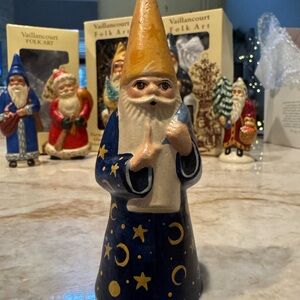 Vaillancourt Wizard Santa  in Blue and Gold